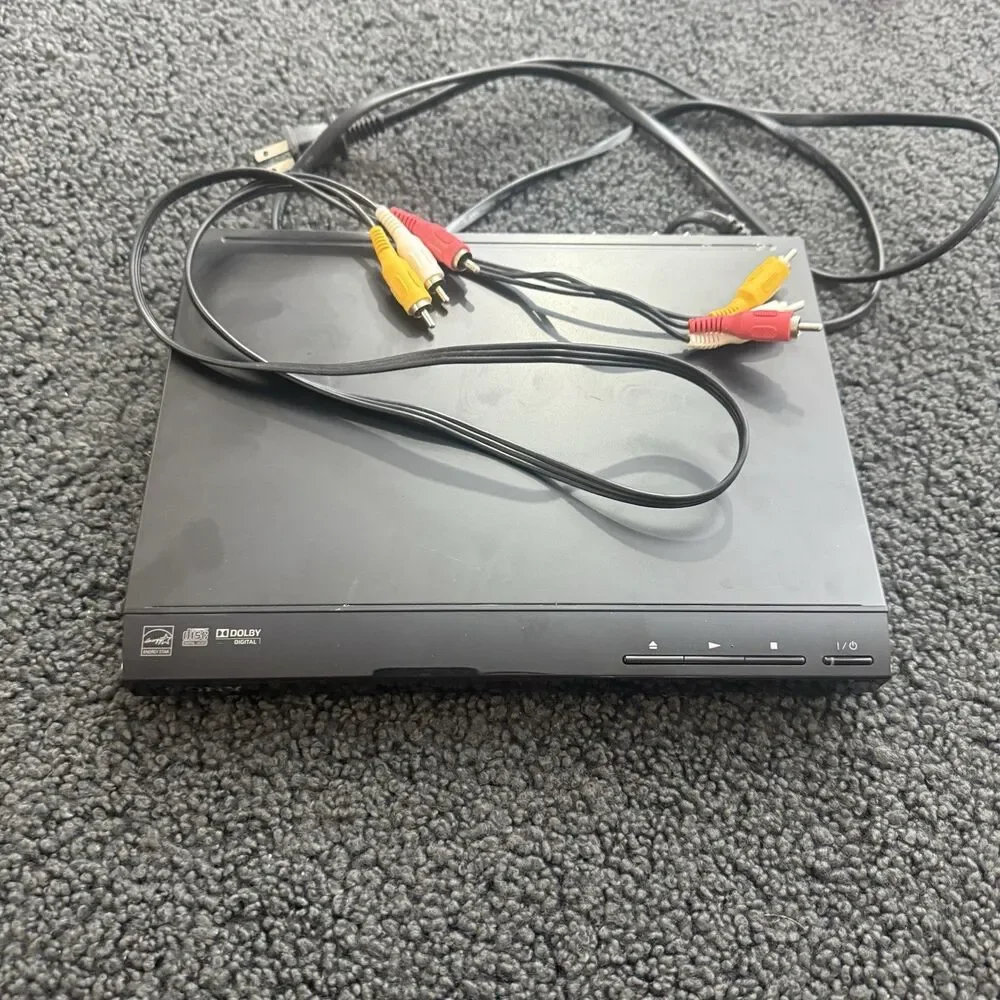 Sony DVP-SR210P CD/DVD Player & AV Cables ~ TESTED